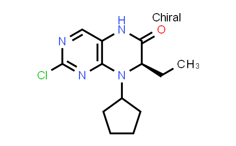 CAS No. 755039-54-4, (R)-2-chloro-8-cyclopentyl-7-ethyl-7,8-dihydropteridin-6(5H)-one