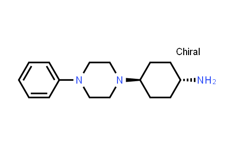CAS No. 755039-87-3, Cyclohexanamine, 4-(4-phenyl-1-piperazinyl)-, trans-