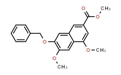 CAS No. 75628-94-3, 2-Naphthalenecarboxylic acid, 4,6-dimethoxy-7-(phenylmethoxy)-, methyl ester