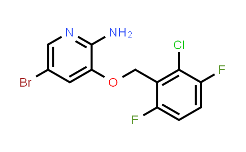 CAS No. 756503-67-0, 5-Bromo-3-((2-chloro-3,6-difluorobenzyl)oxy)pyridin-2-amine
