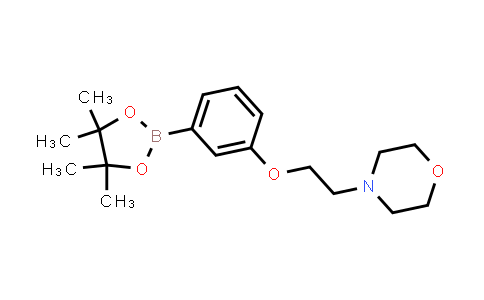 CAS No. 756520-70-4, 4-(2-(3-(4,4,5,5-Tetramethyl-1,3,2-dioxaborolan-2-yl)phenoxy)ethyl)morpholine