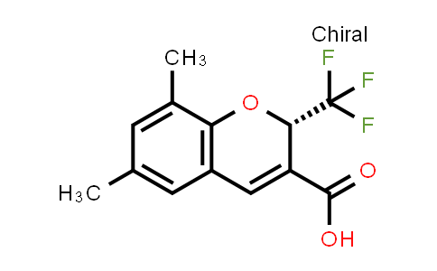 CAS No. 756819-21-3, (2S)-6,8-Dimethyl-2-(trifluoromethyl)-2H-1-benzopyran-3-carboxylic acid
