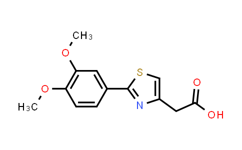 CAS No. 756858-99-8, 2-(2-(3,4-Dimethoxyphenyl)thiazol-4-yl)acetic acid