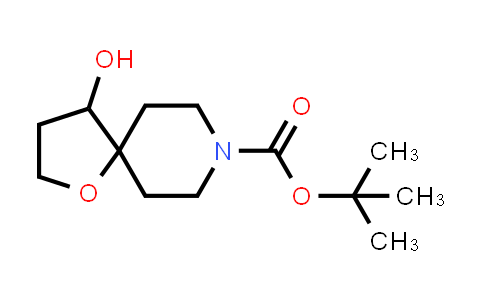 CAS No. 757239-67-1, 1-Oxa-8-azaspiro[4.5]decane-8-carboxylic acid, 4-hydroxy-, 1,1-dimethylethyl ester