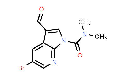 CAS No. 757978-01-1, 1H-Pyrrolo[2,3-b]pyridine-1-carboxamide, 5-bromo-3-formyl-N,N-dimethyl-