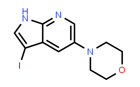 CAS No. 757978-26-0, 1H-Pyrrolo[2,3-b]pyridine, 3-iodo-5-(4-morpholinyl)-