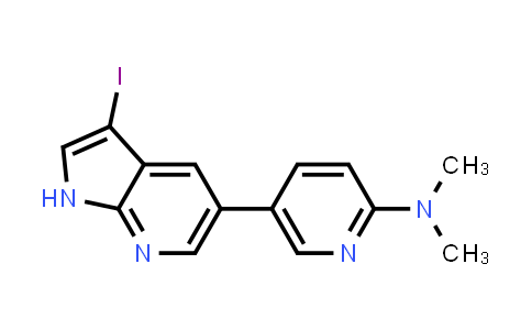 CAS No. 757983-06-5, 2-Pyridinamine, 5-(3-iodo-1H-pyrrolo[2,3-b]pyridin-5-yl)-N,N-dimethyl-