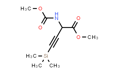 CAS No. 75806-14-3, Methyl 2-((methoxycarbonyl)amino)-4-(trimethylsilyl)but-3-ynoate