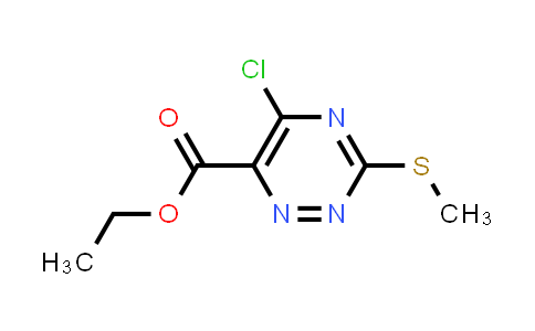 CAS No. 75824-03-2, Ethyl 5-chloro-3-(methylthio)-1,2,4-triazine-6-carboxylate
