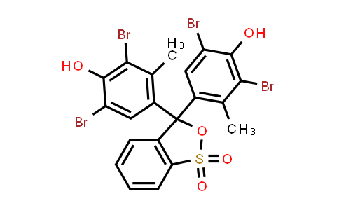 CAS No. 76-60-8, 3,3-Bis(3,5-dibromo-4-hydroxy-2-methylphenyl)-3H-benzo[c][1,2]oxathiole 1,1-dioxide