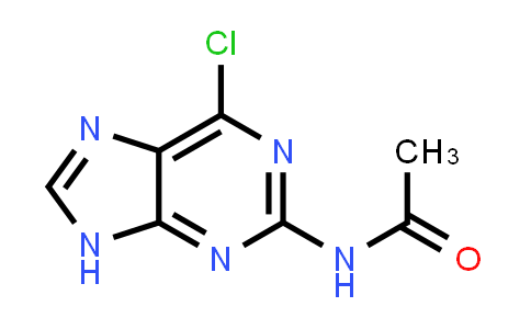 CAS No. 7602-01-9, N-(6-Chloro-9H-purin-2-yl)acetamide