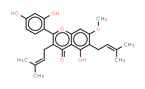 DY570658 | 7608-44-8 | 2',4',5-三羟基-7-甲氧基-6-(3-甲基-1-丁烯基)-3-(3-甲基-2-丁烯基)黄酮
