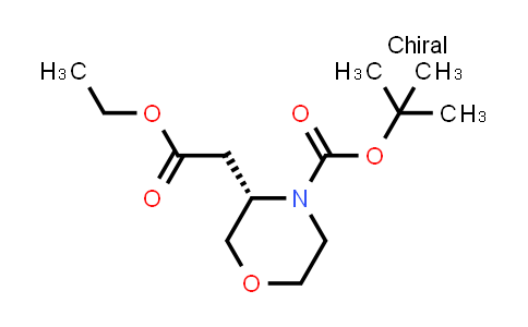 CAS No. 761460-04-2, (S)-tert-Butyl 3-(2-ethoxy-2-oxoethyl)morpholine-4-carboxylate