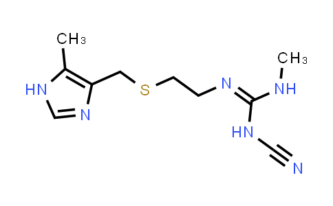CAS No. 76181-71-0, Guanidine, N-cyano-N'-methyl-N''-[2-[[(5-methyl-1H-imidazol-4-yl)methyl]thio]ethyl]-, (Z)-