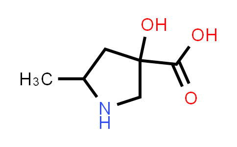 CAS No. 764596-87-4, 3-Pyrrolidinecarboxylic acid, 3-hydroxy-5-methyl-