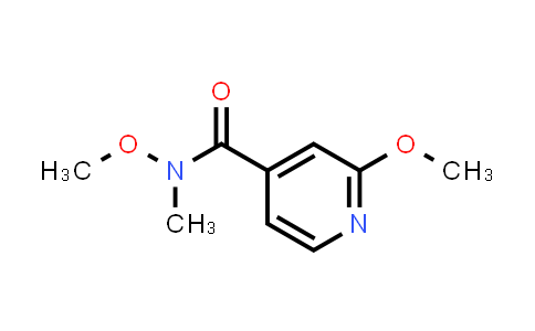 CAS No. 764708-19-2, N,2-Dimethoxy-N-methylisonicotinamide