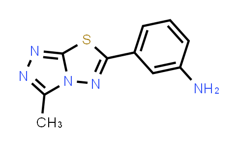 CAS No. 764710-30-7, 3-(3-Methyl-[1,2,4]triazolo[3,4-b][1,3,4]thiadiazol-6-yl)aniline