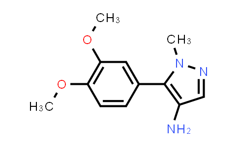 CAS No. 765286-75-7, 1H-Pyrazol-4-amine, 5-(3,4-dimethoxyphenyl)-1-methyl-
