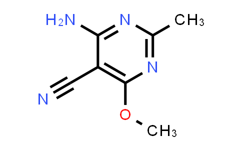 CAS No. 76574-35-1, 4-Amino-6-methoxy-2-methylpyrimidine-5-carbonitrile