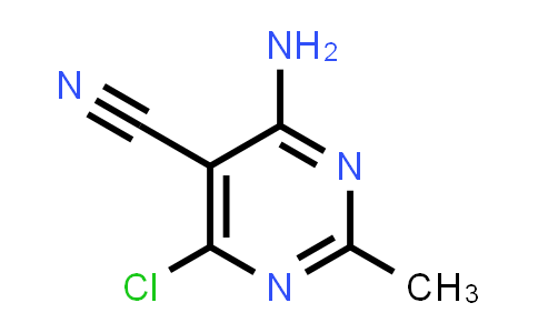 CAS No. 76574-37-3, 4-Amino-6-chloro-2-methylpyrimidine-5-carbonitrile