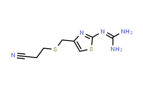 CAS No. 76823-93-3, 2-(4-(((2-Cyanoethyl)thio)methyl)thiazol-2-yl)guanidine