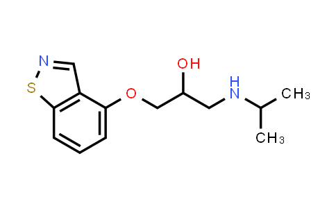 CAS No. 76919-28-3, 2-Propanol, 1-(1,2-benzisothiazol-4-yloxy)-3-[(1-methylethyl)amino]-