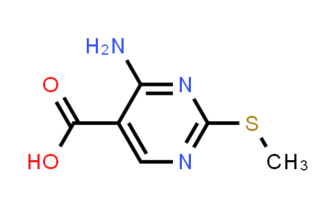 CAS No. 771-81-3, 4-Amino-2-(methylthio)pyrimidine-5-carboxylic acid