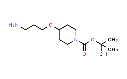 CAS No. 771572-33-9, tert-Butyl 4-(3-aminopropoxy)piperidine-1-carboxylate