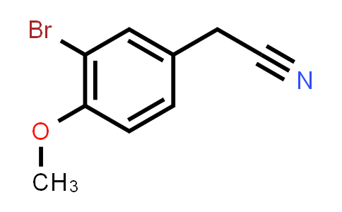 CAS No. 772-59-8, 2-(3-Bromo-4-methoxyphenyl)acetonitrile