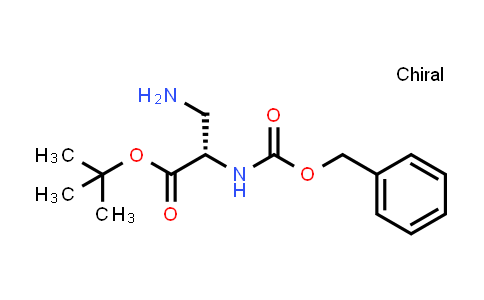 CAS No. 77215-55-5, tert-Butyl (S)-3-amino-2-(((benzyloxy)carbonyl)amino)propanoate