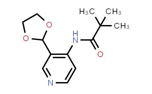 CAS No. 773087-36-8, N-(3-(1,3-Dioxolan-2-yl)pyridin-4-yl)pivalamide