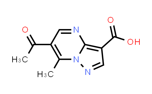 CAS No. 774183-58-3, 6-Acetyl-7-methylpyrazolo[1,5-a]pyrimidine-3-carboxylic acid