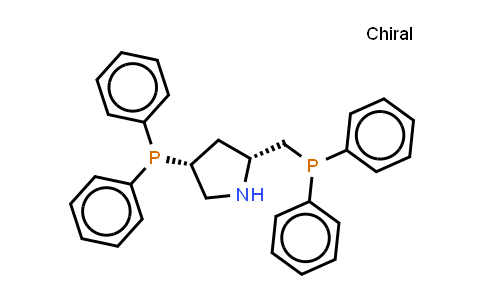 CAS No. 77450-05-6, (2R,4R)-(+)-2-(Diphenylphosphinomethyl)-4-(diphenylphosphino)pyrrolidine