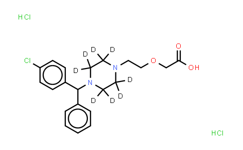 MC571390 | 774596-22-4 | 乙酸,[2-[4-[(4-氯苯基)苯基甲基]-1-哌嗪基-2,2,3,3,5,5,6,6-d8]乙氧基]-(9CI)
