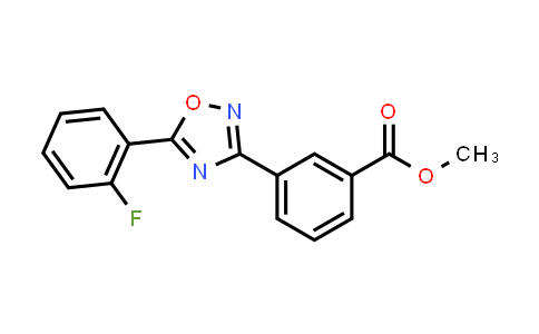 CAS No. 775304-60-4, Methyl 3-(5-(2-fluorophenyl)-1,2,4-oxadiazol-3-yl)benzoate
