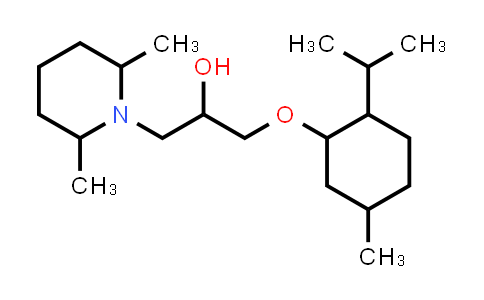 CAS No. 775573-79-0, 1-(2,6-Dimethylpiperidin-1-yl)-3-((2-isopropyl-5-methylcyclohexyl)oxy)propan-2-ol