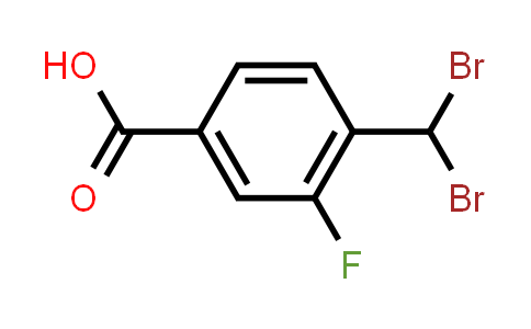 CAS No. 777074-51-8, 4-(Dibromomethyl)-3-fluorobenzoic acid