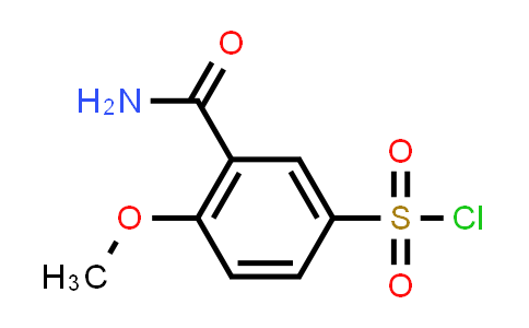 CAS No. 77718-16-2, 3-Carbamoyl-4-methoxybenzenesulfonyl chloride