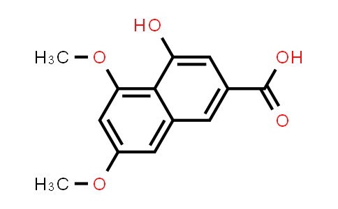 CAS No. 77729-57-8, 2-Naphthalenecarboxylic acid, 4-hydroxy-5,7-dimethoxy-
