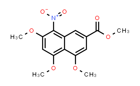 CAS No. 77729-58-9, 2-Naphthalenecarboxylic acid, 4,5,7-trimethoxy-8-nitro-, methyl ester