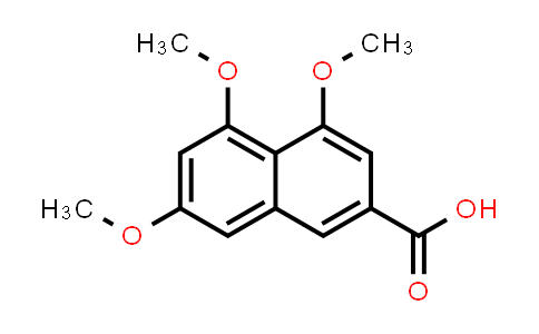 CAS No. 77729-61-4, 2-Naphthalenecarboxylic acid, 4,5,7-trimethoxy-