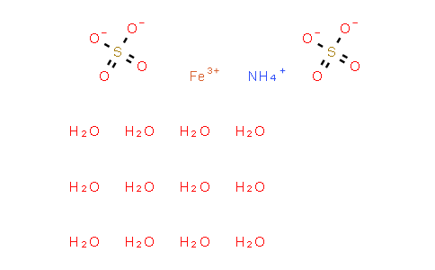 CAS No. 7783-83-7, Ammonium iron(III) sulfate dodecahydrate