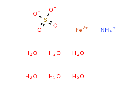 CAS No. 7783-85-9, Ammonium iron(II) sulfate hexahydrate
