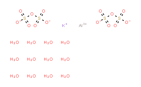 CAS No. 7784-24-9, Aluminum potassium disulfate dodecahydrate