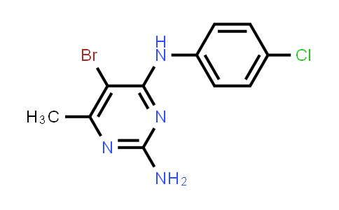 CAS No. 7788-06-9, 2,4-Pyrimidinediamine, 5-bromo-N4-(4-chlorophenyl)-6-methyl-