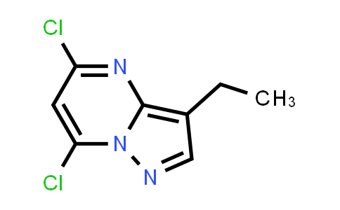 CAS No. 779353-64-9, 5,7-dichloro-3-ethylpyrazolo[1,5-a]pyrimidine