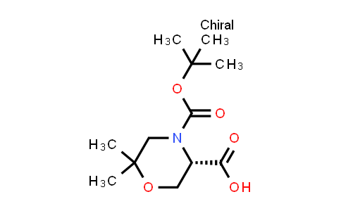 783349-78-0 | (S)-4-(tert-Butoxycarbonyl)-6,6-dimethylmorpholine-3-carboxylic acid