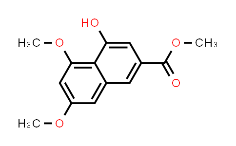 CAS No. 78395-68-3, 2-Naphthalenecarboxylic acid, 4-hydroxy-5,7-dimethoxy-, methyl ester