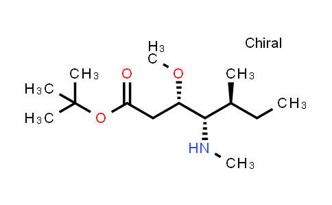 CAS No. 784112-71-6, (3S,4S,5S)-tert-butyl 3-methoxy-5-methyl-4-(methylamino)heptanoate