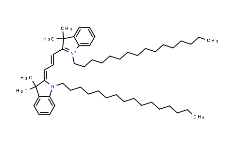 CAS No. 78566-75-3, 1-Hexadecyl-2-[3-(1-hexadecyl-1,3-dihydro-3,3-dimethyl-2H-indol-2-ylidene)-1-propen-1-yl]-3,3-dimethyl-3H-indolium